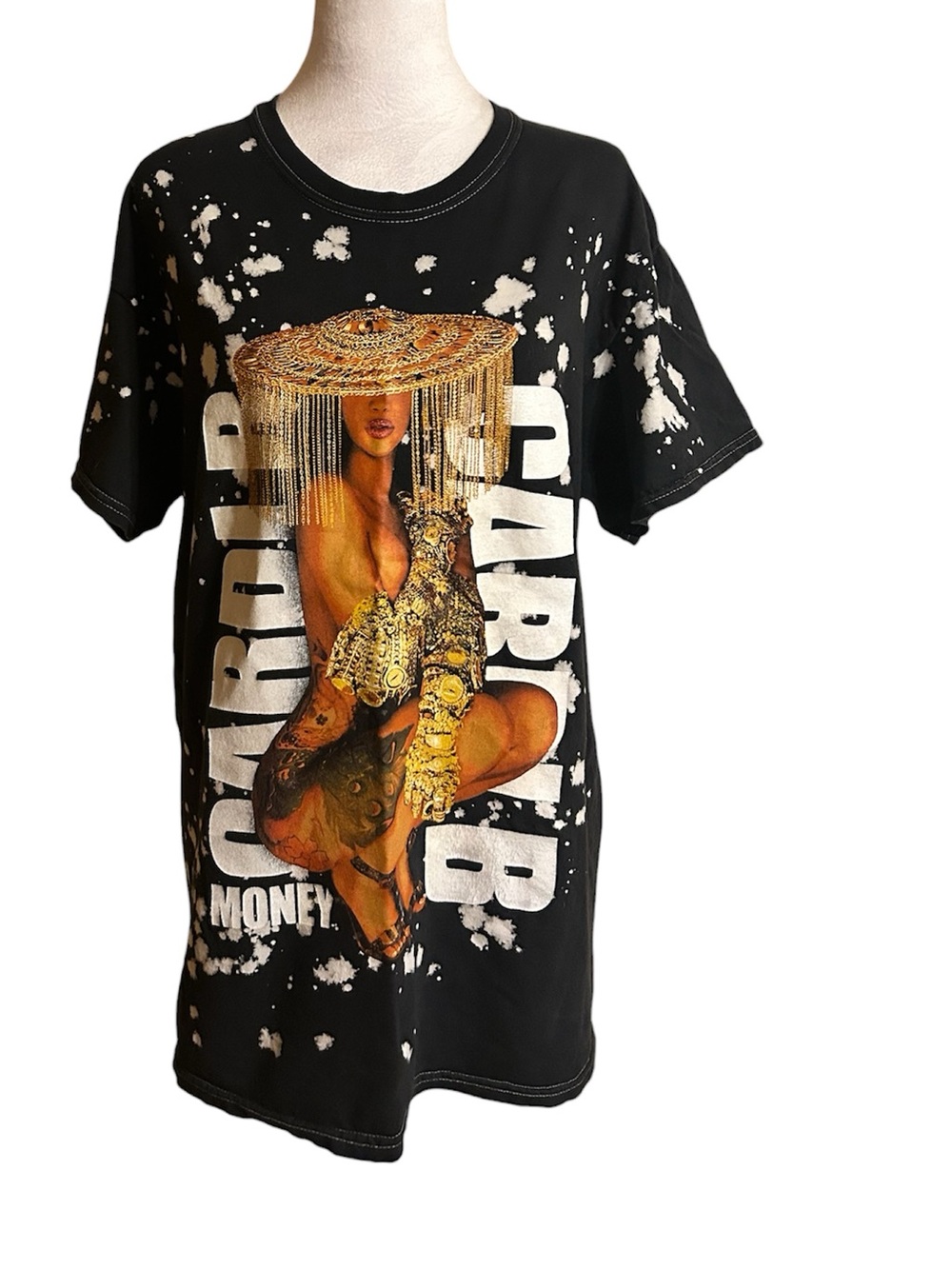 Cardi B Money Distressed T-Shirt